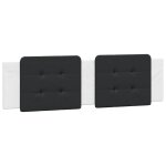 Vidaxl coussin de t�te de lit zadar noir et blanc 180 cm similicuir