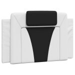 Vidaxl coussin de t�te de lit viana noir et blanc 80 cm similicuir