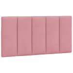 Vidaxl coussin de t�te de lit hanko rose 100 cm velours