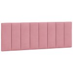 Vidaxl coussin de tête de lit rose 120 cm velours Vidaxl coussin de tête de lit rose 120 cm velours
