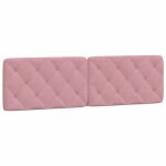 Vidaxl coussin de tte de lit rose 180 cm velours