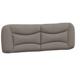 Vidaxl coussin de tête de lit taupe 160 cm tissu Vidaxl coussin de tête de lit taupe 160 cm tissu