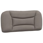 Vidaxl coussin de tte de lit taupe 90 cm tissu