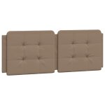 Vidaxl coussin de t�te de lit zadar cappuccino 140 cm similicuir