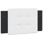 Vidaxl coussin de t�te de lit zadar noir et blanc 100 cm similicuir