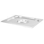 Vidaxl couvercles de plateau 2 pcs gn 1 / 2 acier inoxydable