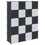 Vidaxl cubes de rangement 20 pcs avec tiges de suspension pp