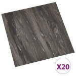 Vidaxl dalles de plancher autoadhésives 20 pcs pvc 1, 86 m² gris foncé Vidaxl dalles de plancher autoadhésives 20 pcs pvc 1, 86 m² gris foncé