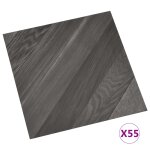 Vidaxl dalles de plancher autoadhésives 55 pcs pvc 5, 11 m² gris rayé Vidaxl dalles de plancher autoadhésives 55 pcs pvc 5, 11 m² gris rayé