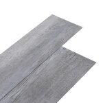 Vidaxl dalles de plancher pvc 5, 02 m 2 mm autoadhsif gris bois mat