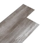 Vidaxl dalles de plancher pvc 5, 02 m 2 mm autoadhsif marron bois mat