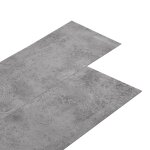 Vidaxl dalles de plancher pvc 5, 02 m 2 mm autoadhsif marron ciment
