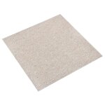 Vidaxl dalles de tapis de sol 20 pcs 5 m 50x50 cm beige clair