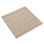 Vidaxl dalles de tapis de sol 20 pcs 5 m 50x50 cm beige ray