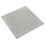 Vidaxl dalles de tapis de sol 20 pcs 5 m 50x50 cm gris clair