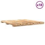 Vidaxl dalles de terrasse 18 pcs 50x50 cm bois marron
