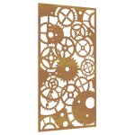 Vidaxl d�coration murale jardin 105x55 cm design de roue dent�e