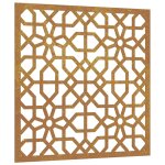 Vidaxl d�coration murale jardin 55x55 cm acier corten design mauresque