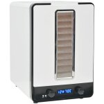 Vidaxl d�shydrateur alimentaire avec 10 plateaux 550 w blanc