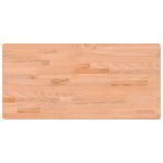 Vidaxl dessus de bureau 115x55x2, 5 cm bois massif de htre