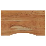 Vidaxl dessus de bureau 80x50x2, 5cm rectangulaire bois massif d'acacia