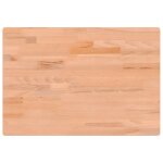 Vidaxl dessus de bureau 80x55x2, 5 cm bois massif de htre