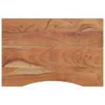Vidaxl dessus de bureau 80x60x2, 5cm rectangulaire bois massif d'acacia