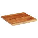 Vidaxl dessus de bureau 80x80x2, 5 cm carr� bois massif d'acacia