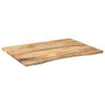 Vidaxl dessus de bureau avec courbe 110x80x2, 5 cm manguier massif brut