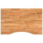 Vidaxl dessus de bureau marron clair bois ch�ne massif rectangulaire