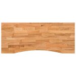 Vidaxl dessus de bureau marron clair bois chne massif rectangulaire