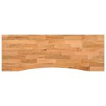Vidaxl dessus de bureau marron clair bois ch�ne massif rectangulaire