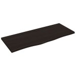 Vidaxl dessus de bureau marron fonc 100x40x2 cm bois chne trait