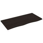 Vidaxl dessus de bureau marron fonc 100x50x2 cm bois chne trait