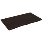 Vidaxl dessus de bureau marron fonc 100x60x2 cm bois chne trait