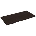 Vidaxl dessus de bureau marron fonc� 80x40x2 cm bois ch�ne trait�
