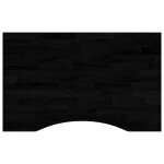 Vidaxl dessus de bureau marron fonc� bois ch�ne massif rectangulaire