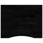 Vidaxl dessus de bureau marron fonc� bois ch�ne massif rectangulaire