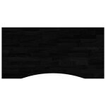 Vidaxl dessus de bureau marron fonc bois chne massif rectangulaire
