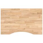 Vidaxl dessus de bureau non trait� bois massif de ch�ne rectangulaire