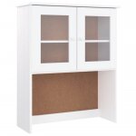 Vidaxl dessus de commode alta blanc 77x30x92 cm bois massif de pin