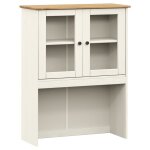 Vidaxl dessus de commode vigo blanc 78x30x100 cm bois massif de pin
