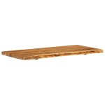 Vidaxl dessus de meuble - lavabo de salle de bain acacia 114x52x4 cm