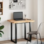 Vidaxl dessus de meuble de salle de bain non trait� bois d'acacia