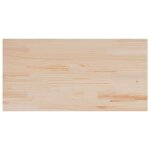 Vidaxl dessus de table 100x50x2, 5 cm rectangulaire bois de pin massif