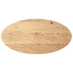 Vidaxl dessus de table 100x50x2 cm bois de ch�ne massif ovale
