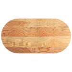Vidaxl dessus de table 100x50x2 cm bois de chêne massif ovale Vidaxl dessus de table 100x50x2 cm bois de chêne massif ovale