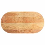 Vidaxl dessus de table 100x50x4 cm bois de chêne massif ovale Vidaxl dessus de table 100x50x4 cm bois de chêne massif ovale