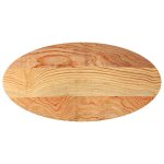 Vidaxl dessus de table 100x50x4 cm bois de chêne massif ovale Vidaxl dessus de table 100x50x4 cm bois de chêne massif ovale