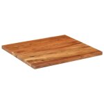 Vidaxl dessus de table 100x80x3, 8cm rectangulaire bois massif d'acacia